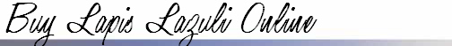 Buy Lapis Lazuli Online